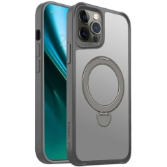 Etteri Matt Mag Ring Case for iPhone 12 / 12 Pro 6.1" Gray