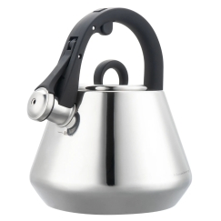 Vedenkeitin, Ruostumattomasta teräksestä valmistettu vinkuva vedenkeitin 2,5 l kiiltävä, induktiokeitto, Klausberg kb-7947