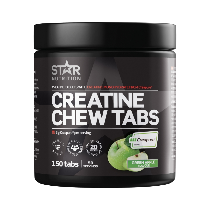 Star Nutrition Зеленое Яблоко Креатин Жевательные Таблетки 150 шт, 250 г