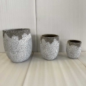 Home4You Flower Pot "SUNNY DESERT", D44 x H50 cm, white Home4You Flower Pot "SUNNY DESERT", D44 x H50 cm, white