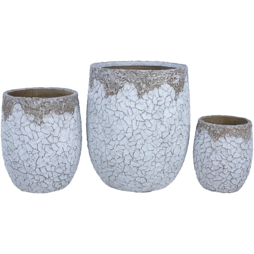 Home4You Цветочный горшок "SUNNY DESERT", D44 x H50 см, белый – 5