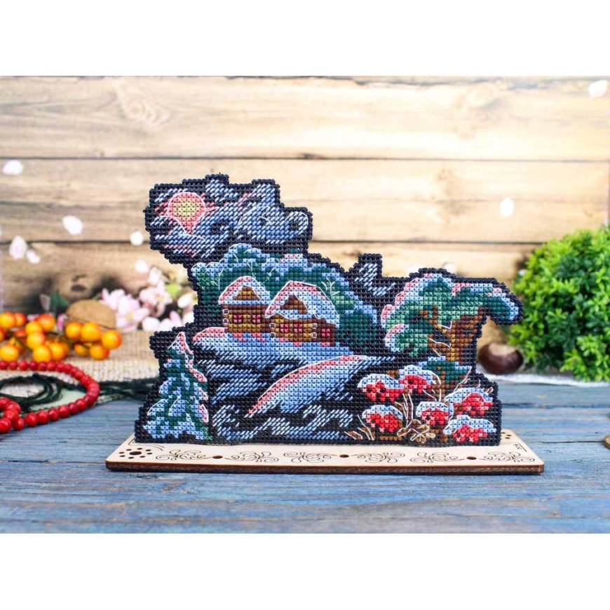 Beldizart Cross-Stitch Embroidery Kit "Winter Glow" 11x16 cm SR-1326 – 3