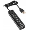 UGO UHU-1009 7x USB 2.0 Musta UGO UHU-1009 7x USB 2.0 Musta