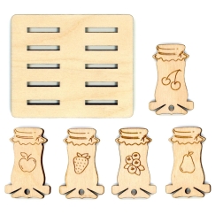 Beldizart Jam Jar Roller Set (10 pcs) + Holder OR-039