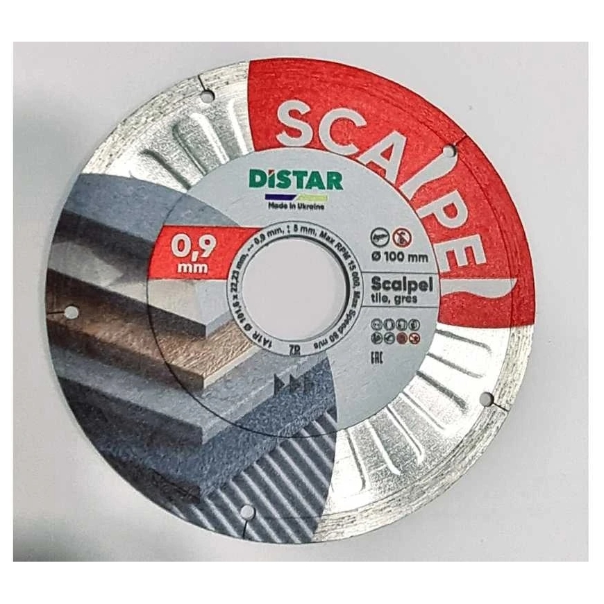 SCALPEL 0.9mm clean cutting disc for tiles ⌀100mm, DISTAR