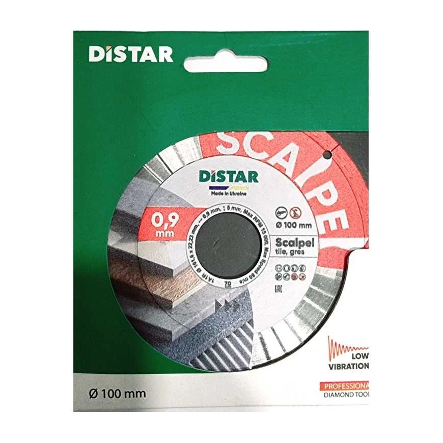 SCALPEL 0,9 мм диск чистого реза для плитки ⌀100 мм, DISTAR – 2