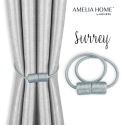 AmeliaHome Sudraba aizkaru turētāji Surrey, 2 gab.