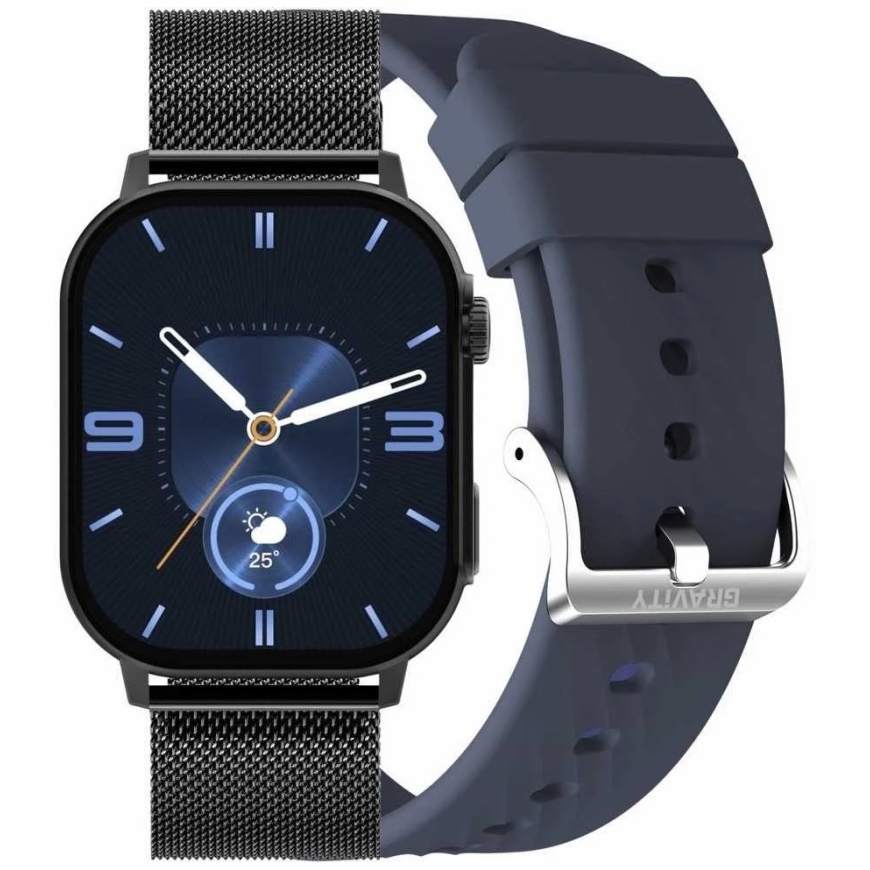 Gudrais pulkstenis UNISEX GRAVITY GT15-12 - BLUETOOTH SAVIENOJUMI, PAPILDUS IEKĻAUŠANA (sg029l)