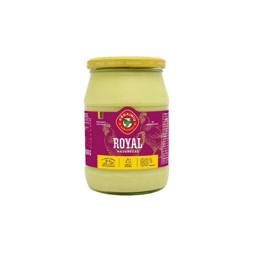 Kkf Retail Majonezas KĖDAINIŲ ROYAL 80% rieb., 610g