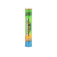 Hart-Sport magnio + B6 vitamino putojamos tabletės, Apelsinų skoniai, 20 vnt.