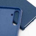 Forcell Oem LUNA Book Carbon Case for Samsung Galaxy A32 LTE (4G) in Blue