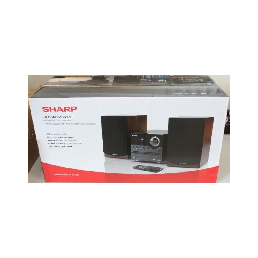 ALENNA. XL-B512(BR) Hi-Fi Mikrojärjestelmä, CD/FM/USB/Bluetooth v5.0, 45W, Ruskea | Hi-Fi Mikrojärjestelmä | XL-B512(BR) | Ruske
