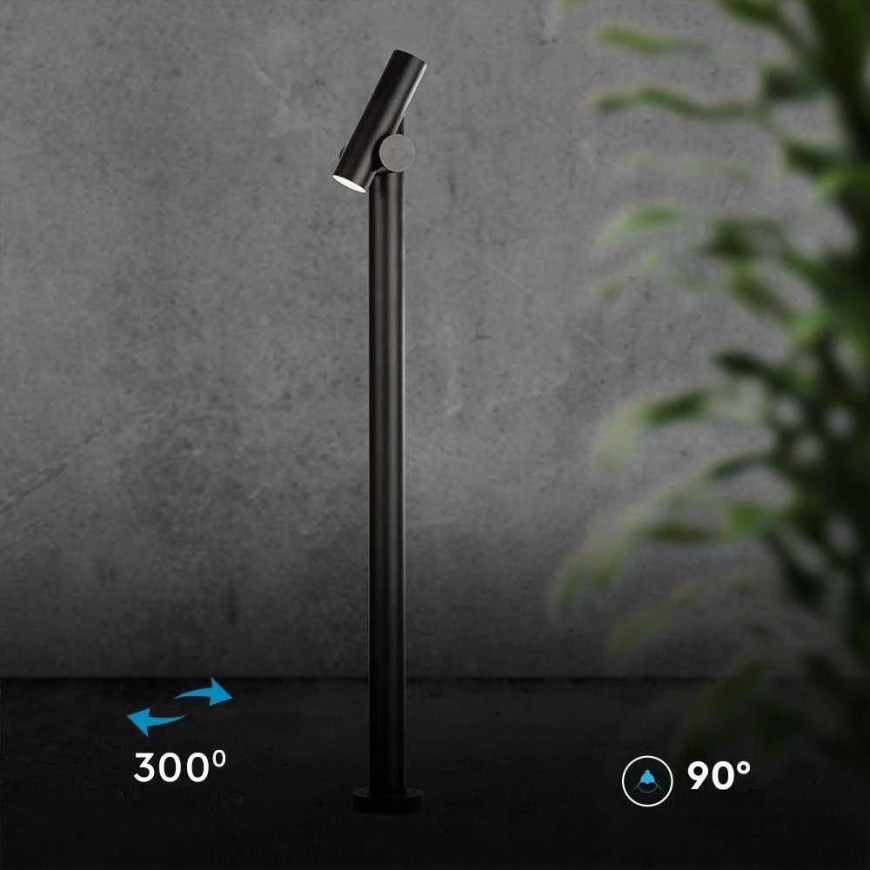 V-tac 4W LED väline seisev lamp, must, 3000K – 3