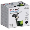 V-tac 2W maahan upotettava valaisin, aurinkopaneelilla, musta, 4000K, IP65 V-tac 2W maahan upotettava valaisin, aurinkopaneelilla, musta, 4000K, IP65