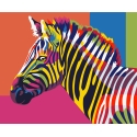 Beldizart Wizardi numeroilla maalauspaketti. Sateenkaarizebra 16x13 cm MINI006 Beldizart Wizardi numeroilla maalauspaketti. Sateenkaarizebra 16x13 cm MINI006