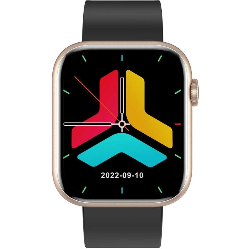 Smartwatch Gravity GT3-2, Rose Gold Case with Black Strap – 2