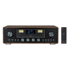AKAI AM-100 RHAPSODY Stereo sistema 30W RMS, Bluetooth 5.0, DAB+/FM, CD/USB, AUX, ruda juoda