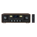AKAI AM-100 RHAPSODY Stereo system 30W RMS, Bluetooth 5.0, DAB+/FM, CD/USB, AUX, brown black AKAI AM-100 RHAPSODY Stereo system 30W RMS, Bluetooth 5.0, DAB+/FM, CD/USB, AUX, brown black