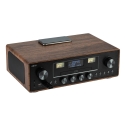 AKAI AM-100 RHAPSODY Stereo system 30W RMS, Bluetooth 5.0, DAB+/FM, CD/USB, AUX, brown black AKAI AM-100 RHAPSODY Stereo system 30W RMS, Bluetooth 5.0, DAB+/FM, CD/USB, AUX, brown black