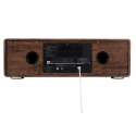 AKAI AM-100 RHAPSODY Stereo system 30W RMS, Bluetooth 5.0, DAB+/FM, CD/USB, AUX, brown black AKAI AM-100 RHAPSODY Stereo system 30W RMS, Bluetooth 5.0, DAB+/FM, CD/USB, AUX, brown black