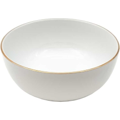 Alumina Bļodiņa Gold, porcelāns, 950 ml, D 16,6 cm, H 7,5 cm, gab.