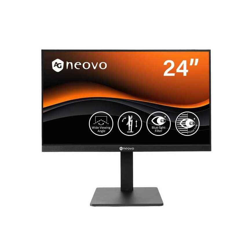 AG Neovo LH2404 dators monitora 60.5 cm (23.8") 1920 x 1080 pikseļi Full HD LCD melns