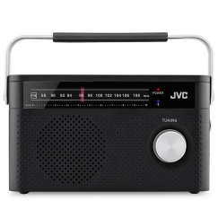 JVC RA-E315B Kandev raadio Must