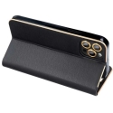 OEM LUNA Book Case Gold for Samsung Galaxy A54 5G Black Color