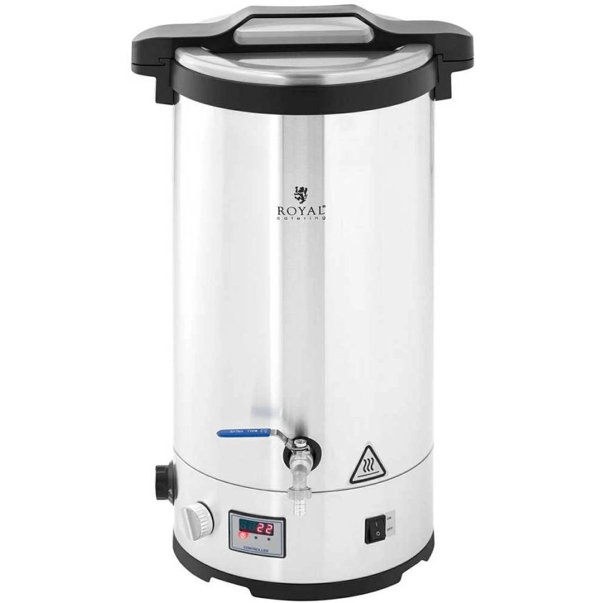 Royal Catering Suppi keetja õlle valmistamiseks roostevabast terasest taimeriga 30-110C LED 2500 W 30 l – 2