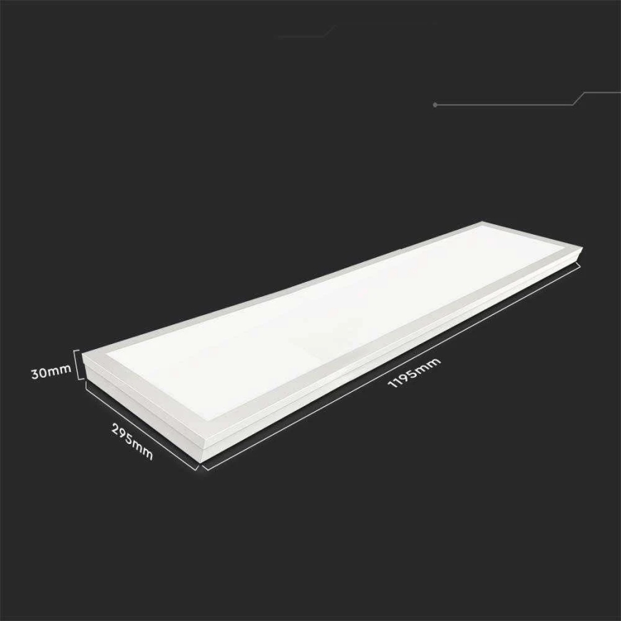 V-tac 36W LED-paneeli, 120x30cm, valkoinen, 6400K – 5