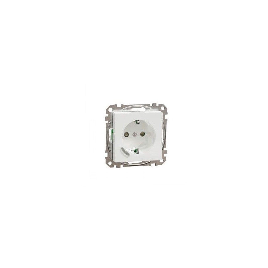 SCHNEIDER ELECTRIC SOCKET 1-PIECE EXXACT 1S/16A/IP20 FLUSH ZB WH