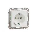 SCHNEIDER ELECTRIC 1-VIENETIS ROZETĖ EXXACT 1S/16A/IP20 PLOKŠTĖ ZB BALTA