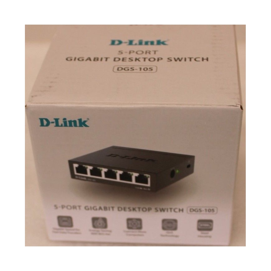VÄLJAMÜÜDUD. DGS-105GL/E 5-portine Gigabit Etherneti lüliti | VÄLJAMÜÜDUD. Etherneti lüliti | DGS-105/E | Halduse alla mittekuul