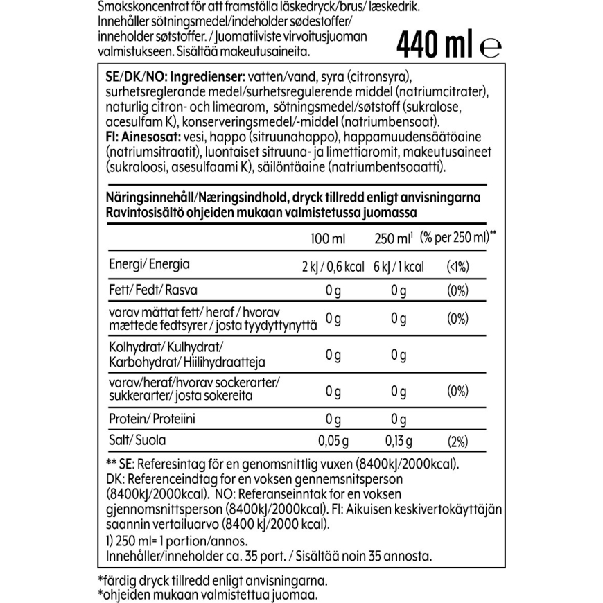 SodaStream 7UP Zero 440 ml -virvoitusjuomatiiviste – 2