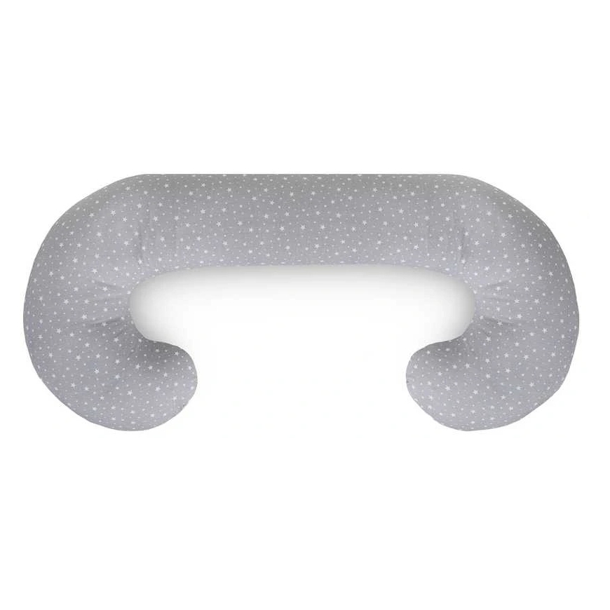 CebaBaby barošanas spilvens džersija DUO zvaigznes pelēks W-885-000-739