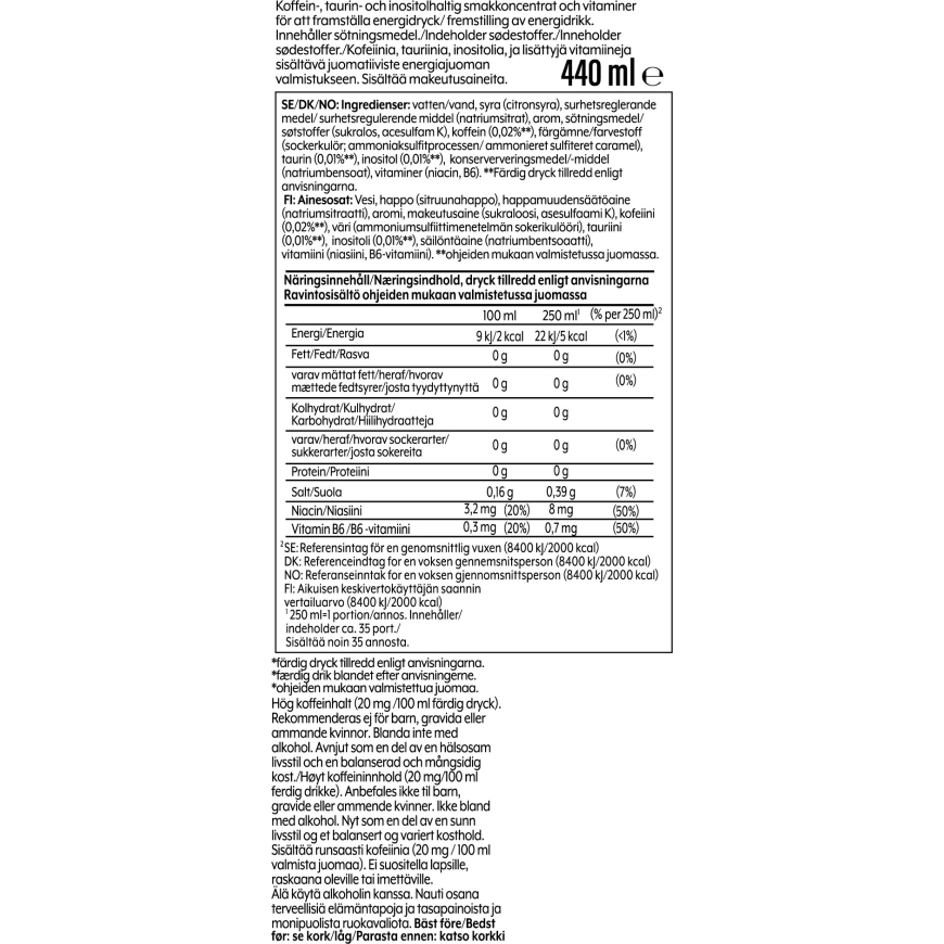 SodaStream Rockstar Energy Original Zero 440 ml - dzērienu koncentrāts – 2