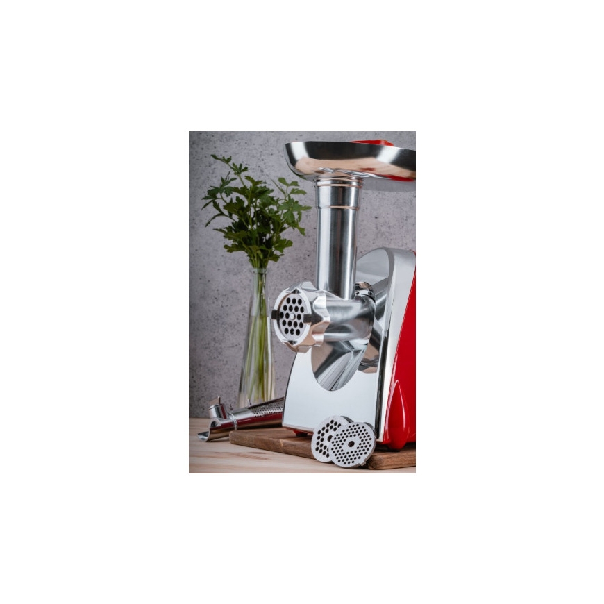 Gaļas maļamā mašīna ar tomātu sulas spiedi, 1400 W, sarkana, 55V – 3