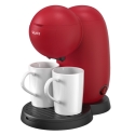 Coffee maker, 450W, water tank 0.3L, 2 pcs ceramic cups, Red, 55 Coffee maker, 450W, water tank 0.3L, 2 pcs ceramic cups, Red, 55