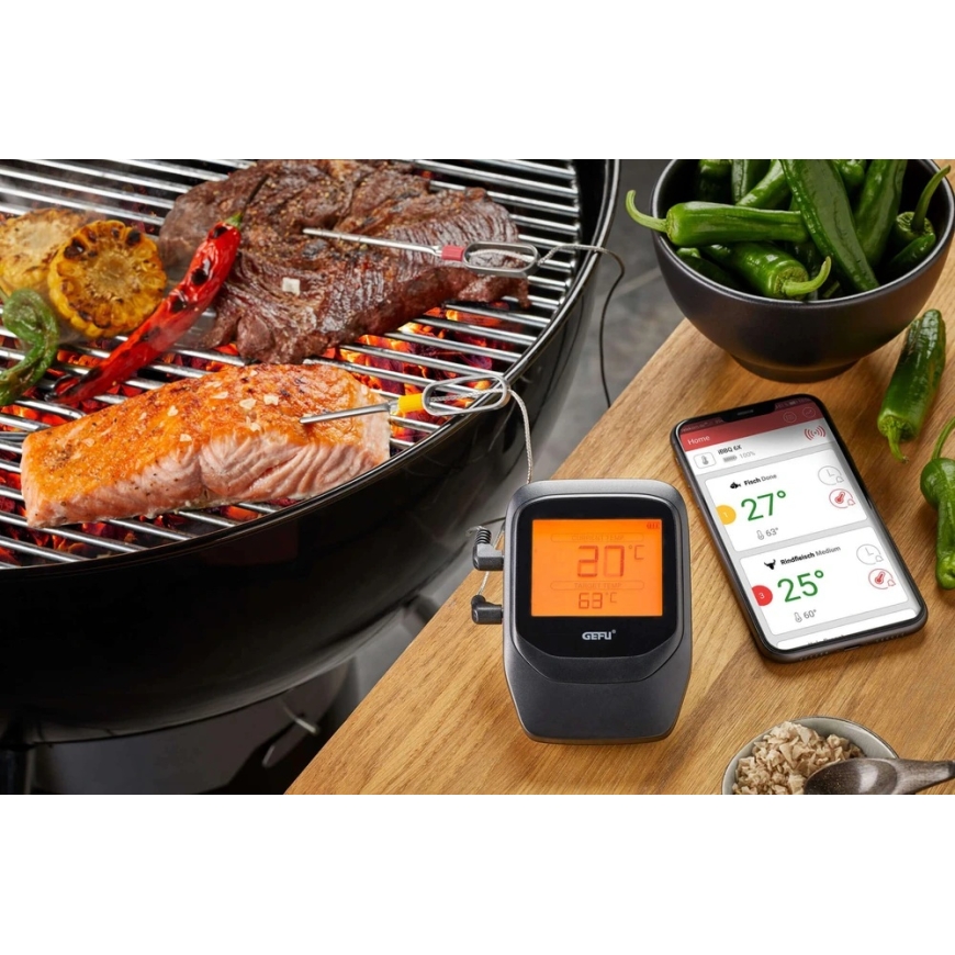 GEFU CONTROL Bluetooth термометр, 6 каналов – 2