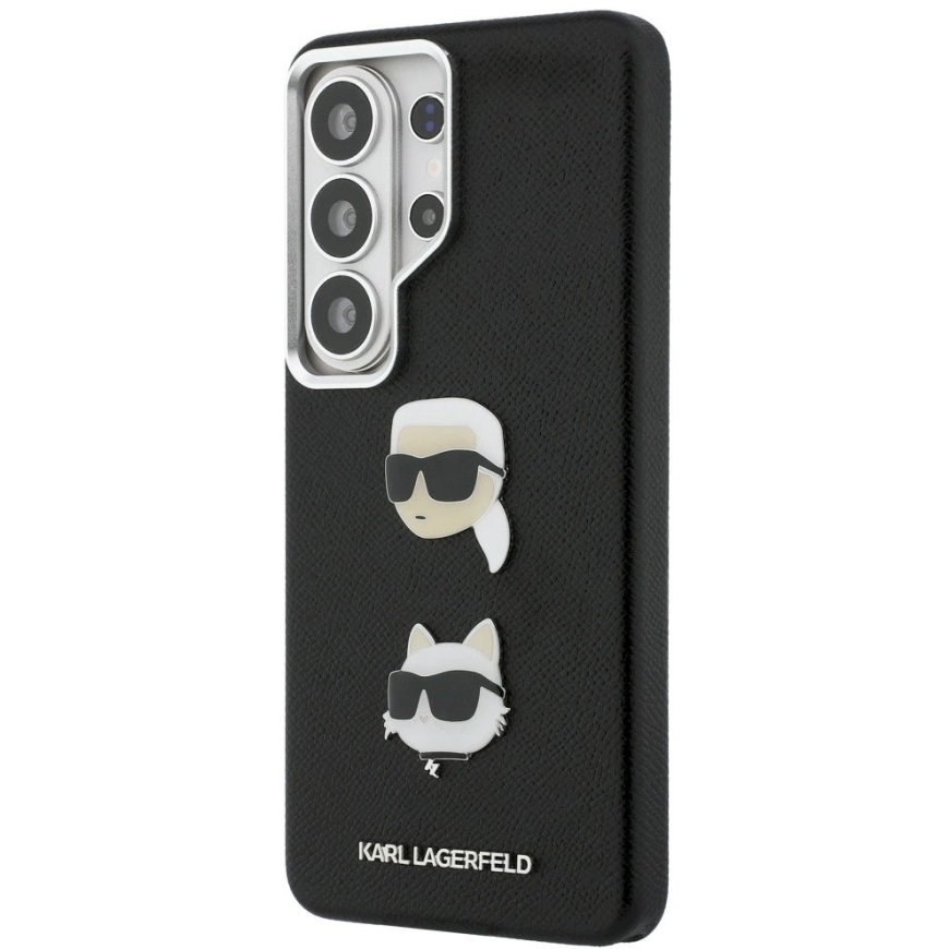 Чехол Karl Lagerfeld Saffiano Double Heads Metal для Samsung Galaxy S26 Ultra, черный – 3