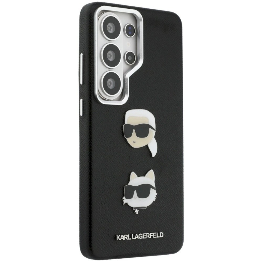 Karl Lagerfeld Saffiano Double Heads Metal korpus Samsung Galaxy S26 Ultra, must – 5