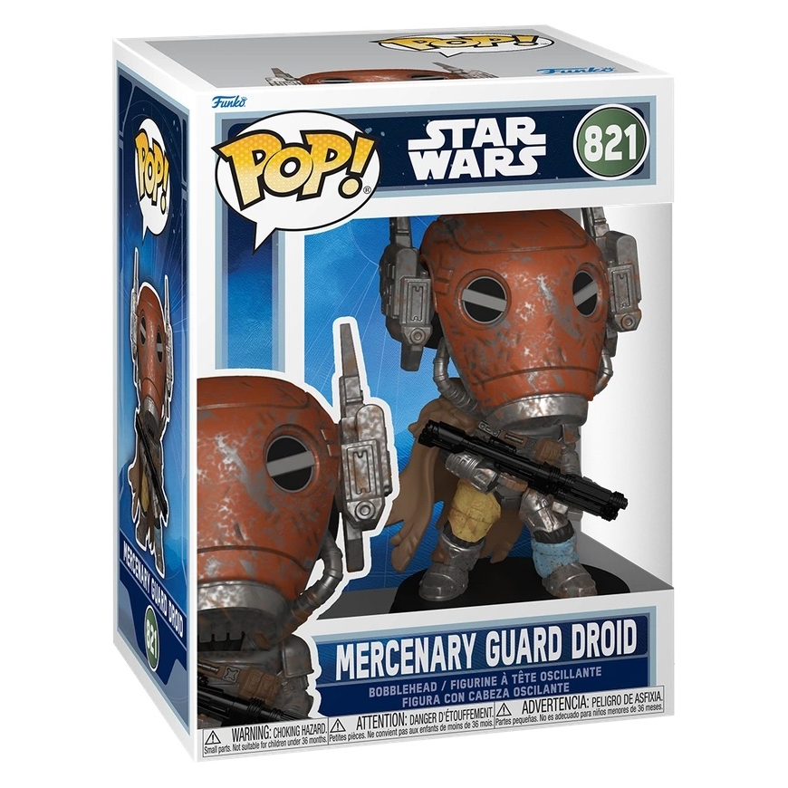 FUNKO POP! Виниловая фигурка: Звёздные войны - Дроид охранник Mercenary, 9,5 см – 2