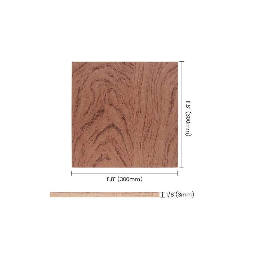 AlgoLaser sarkankoka saplāksnis 300x300x3mm 6gab – 2