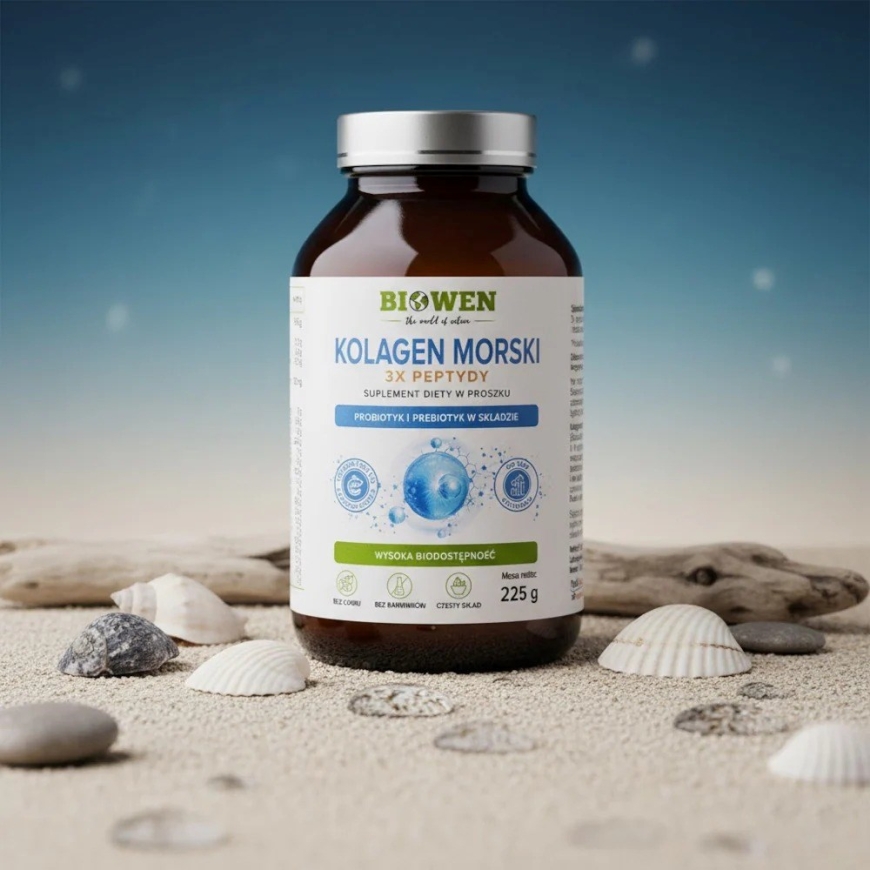 BIOWEN Marine Collagen 3x Peptides – ravintolisä ihmisille – 225g – 2