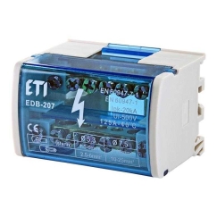 ETI DISTRIBUTION BLOCK EDB-207 2X7 100A/500V