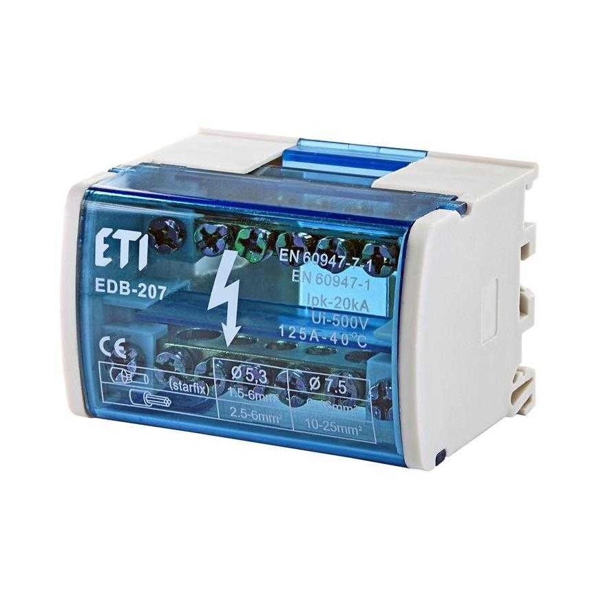 ETI sadales bloks EDB-207 2X7 100A/500V