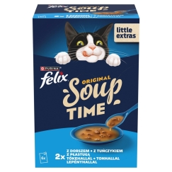 PURINA Felix Original Soup Time Box Kalat - märkäkissa ruoka - 6x48g