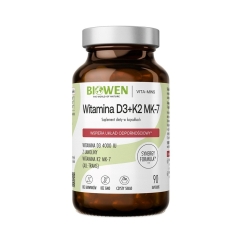 BIOWEN Vitamins D3 + K2 MK-7 – dietary supplement for humans – 90 capsules