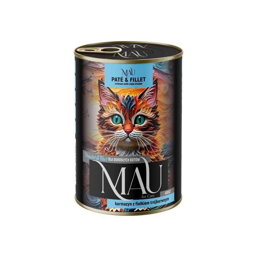 MAU Pate ja Filee Crimson Pansylla - märkä kissanruoka - 400g