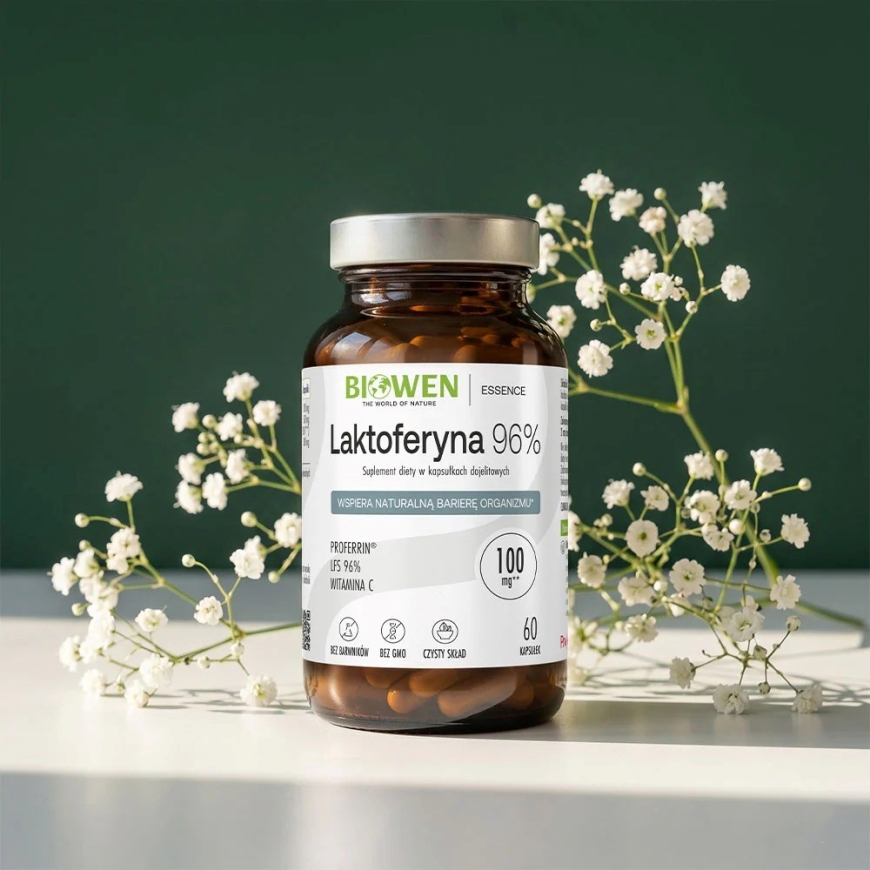 BIOWEN Lactoferrin 96% – maisto papildas žmonėms – 60 kapsulių – 2